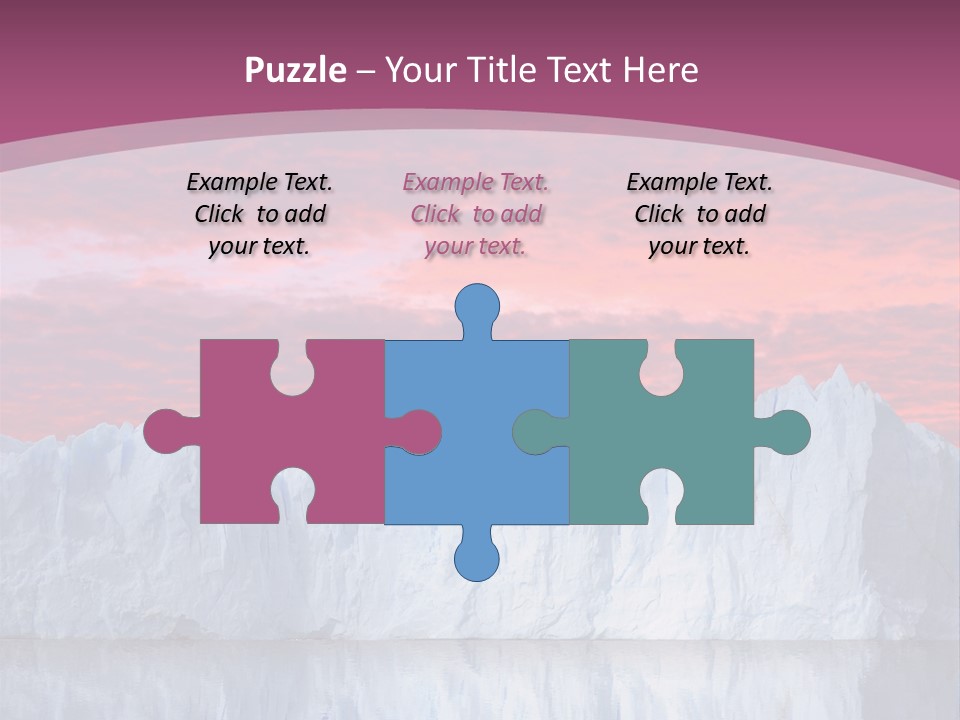 A Large Iceberg In The Middle Of A Body Of Water PowerPoint Template