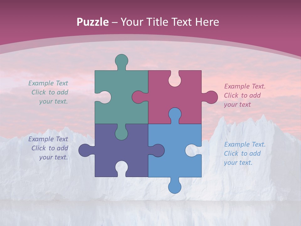 A Large Iceberg In The Middle Of A Body Of Water PowerPoint Template