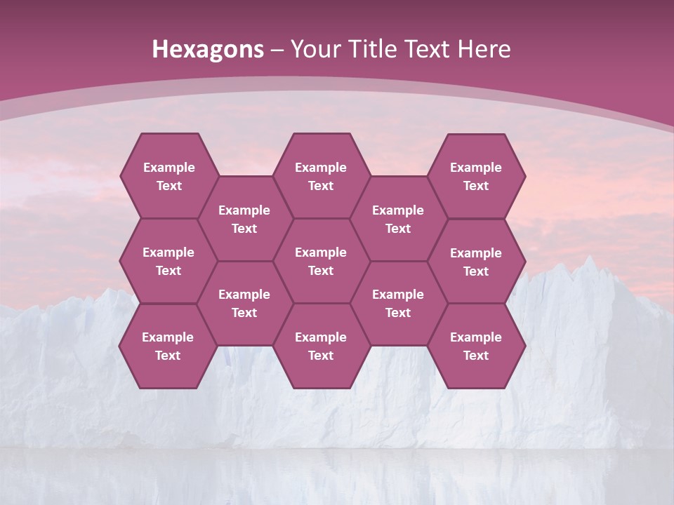 A Large Iceberg In The Middle Of A Body Of Water PowerPoint Template