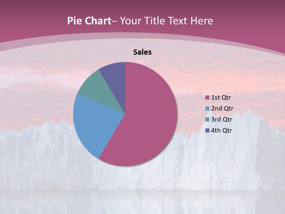 A Large Iceberg In The Middle Of A Body Of Water PowerPoint Template