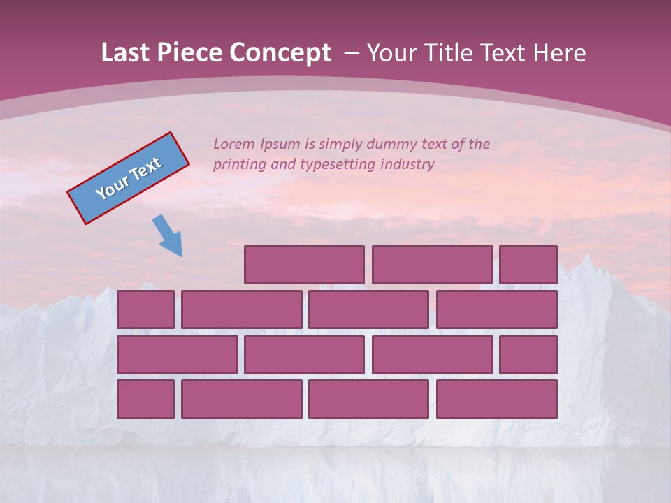 A Large Iceberg In The Middle Of A Body Of Water PowerPoint Template