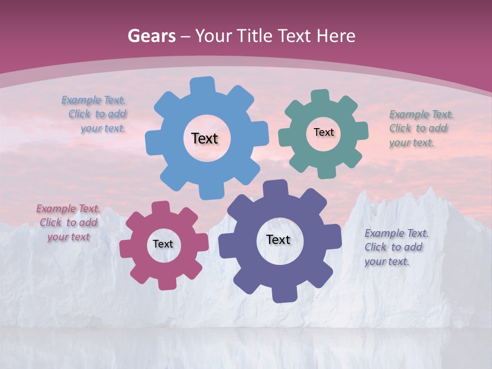 A Large Iceberg In The Middle Of A Body Of Water PowerPoint Template