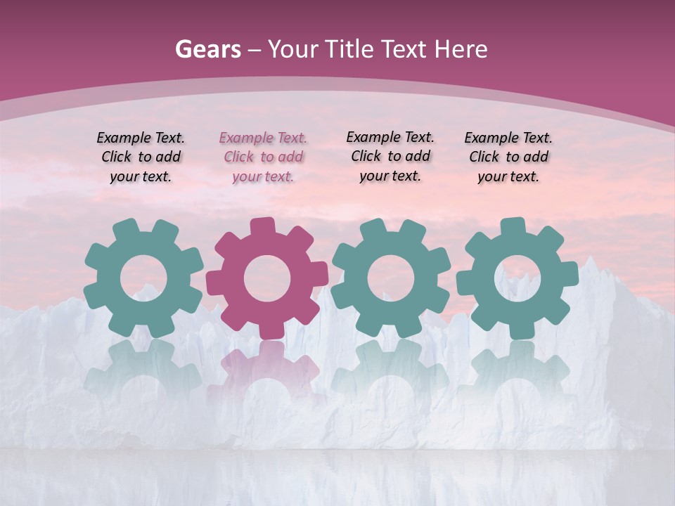 A Large Iceberg In The Middle Of A Body Of Water PowerPoint Template