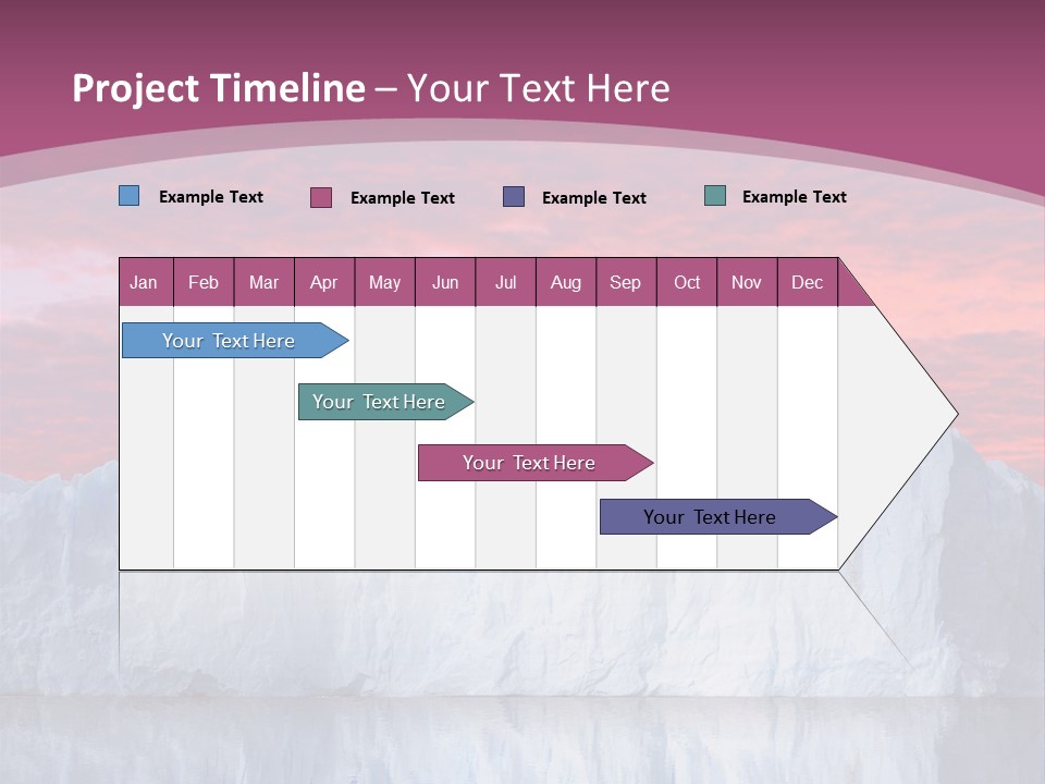 A Large Iceberg In The Middle Of A Body Of Water PowerPoint Template