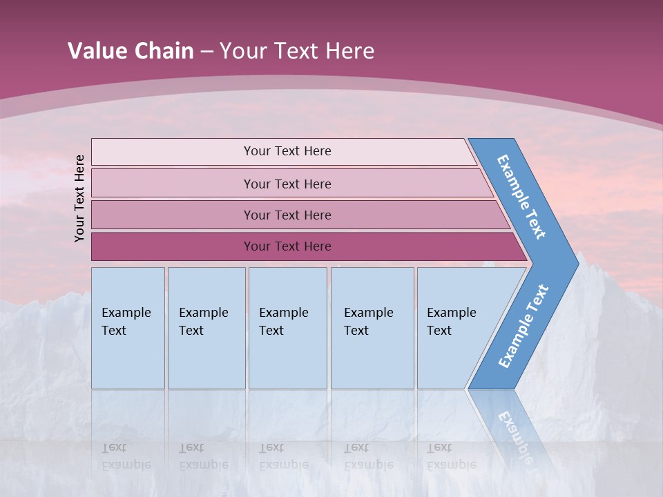 A Large Iceberg In The Middle Of A Body Of Water PowerPoint Template