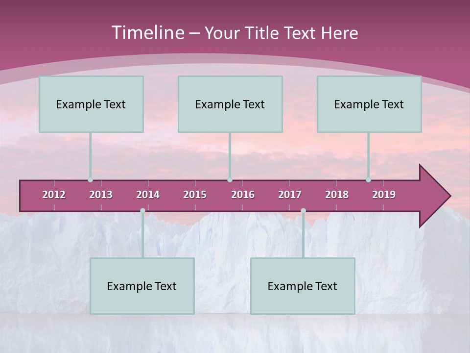 A Large Iceberg In The Middle Of A Body Of Water PowerPoint Template