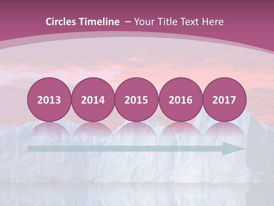 A Large Iceberg In The Middle Of A Body Of Water PowerPoint Template