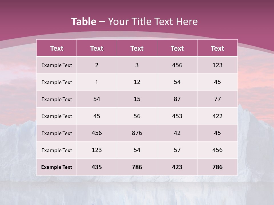 A Large Iceberg In The Middle Of A Body Of Water PowerPoint Template