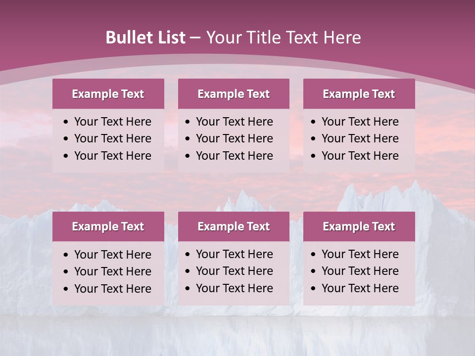A Large Iceberg In The Middle Of A Body Of Water PowerPoint Template