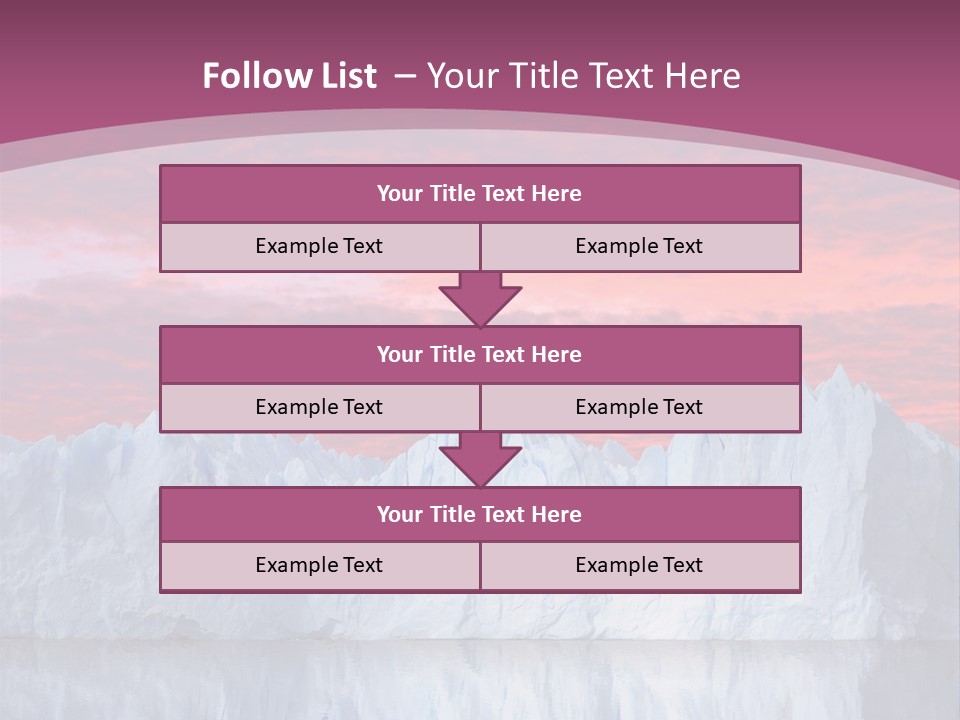 A Large Iceberg In The Middle Of A Body Of Water PowerPoint Template