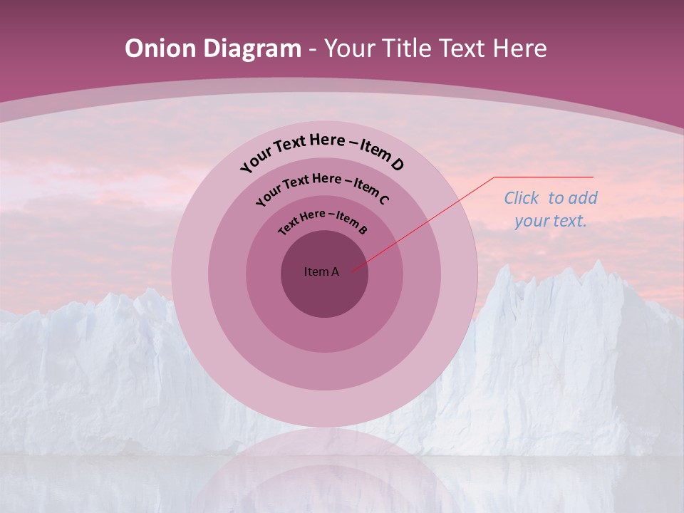 A Large Iceberg In The Middle Of A Body Of Water PowerPoint Template