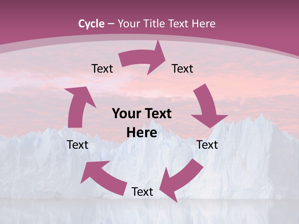 A Large Iceberg In The Middle Of A Body Of Water PowerPoint Template