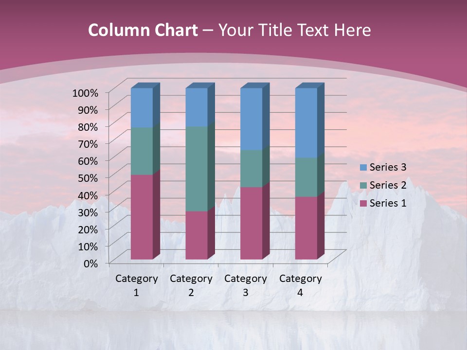 A Large Iceberg In The Middle Of A Body Of Water PowerPoint Template