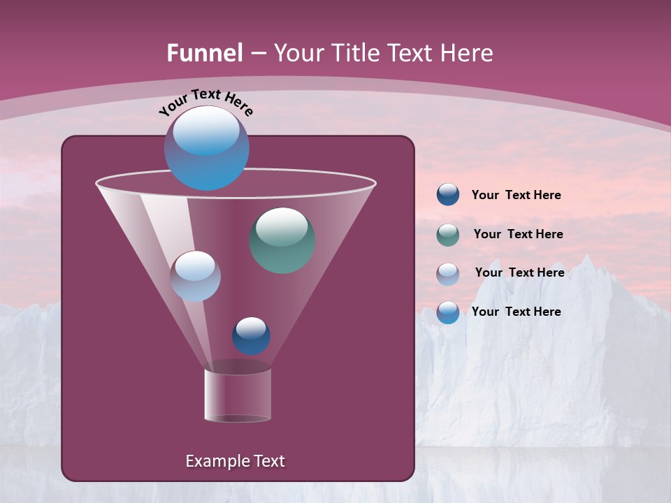 A Large Iceberg In The Middle Of A Body Of Water PowerPoint Template