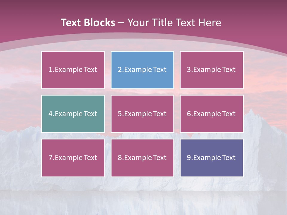 A Large Iceberg In The Middle Of A Body Of Water PowerPoint Template