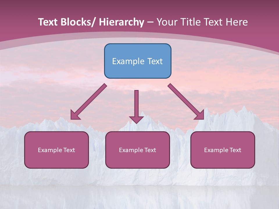 A Large Iceberg In The Middle Of A Body Of Water PowerPoint Template