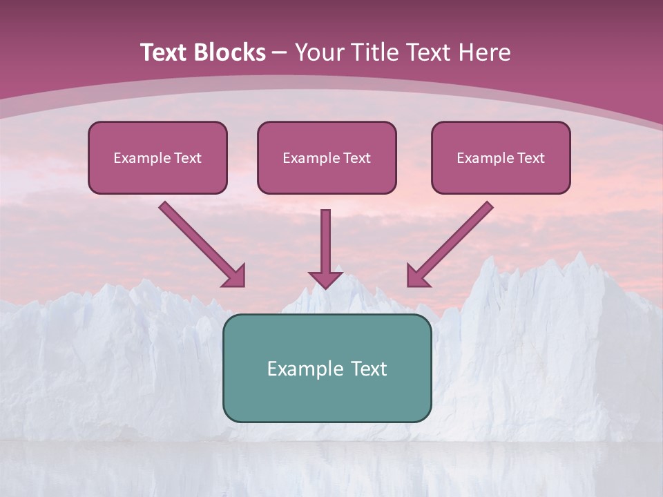 A Large Iceberg In The Middle Of A Body Of Water PowerPoint Template