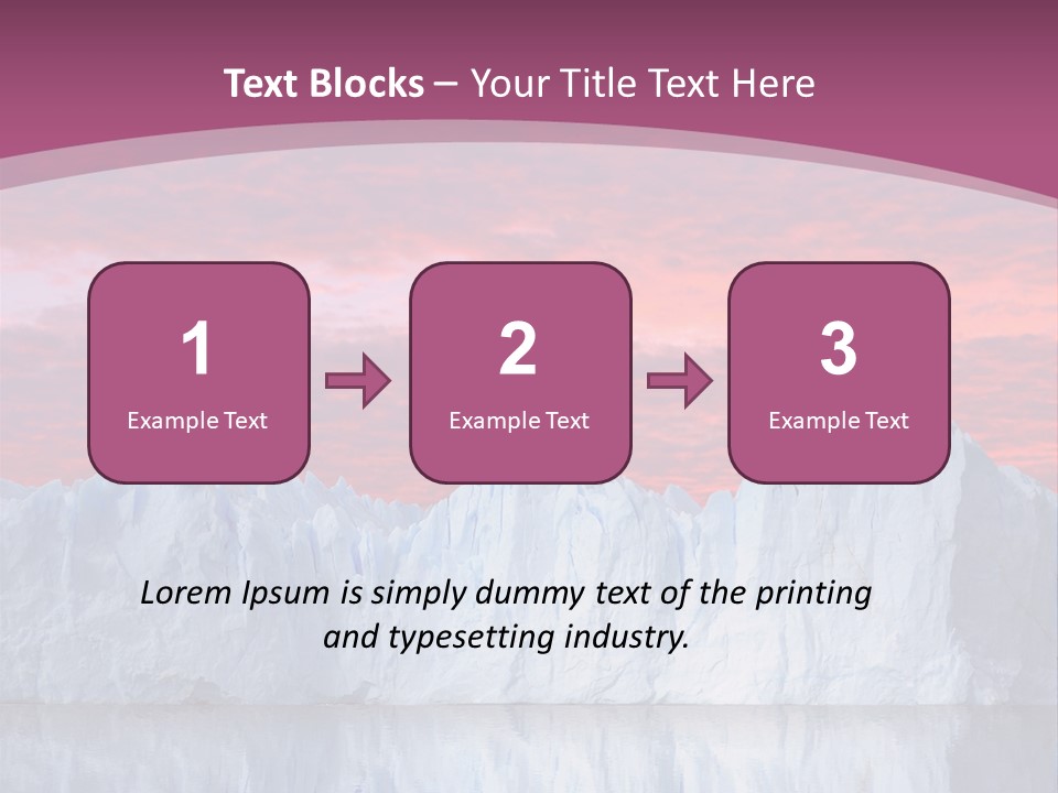 A Large Iceberg In The Middle Of A Body Of Water PowerPoint Template
