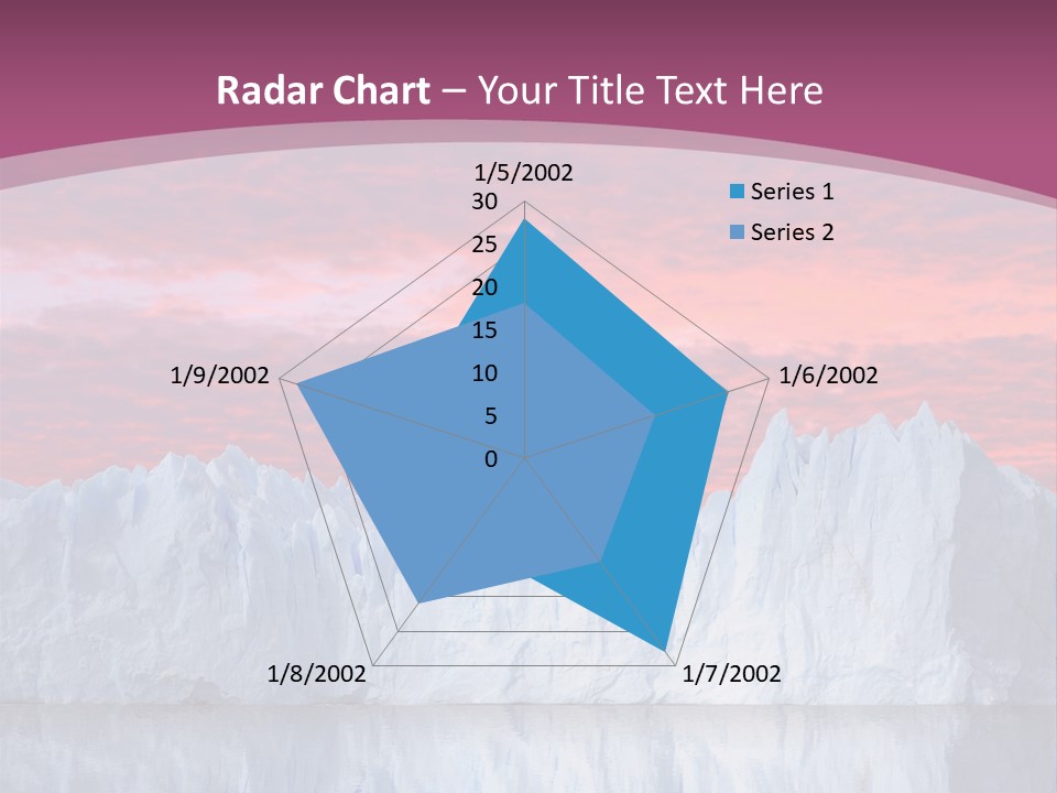 A Large Iceberg In The Middle Of A Body Of Water PowerPoint Template