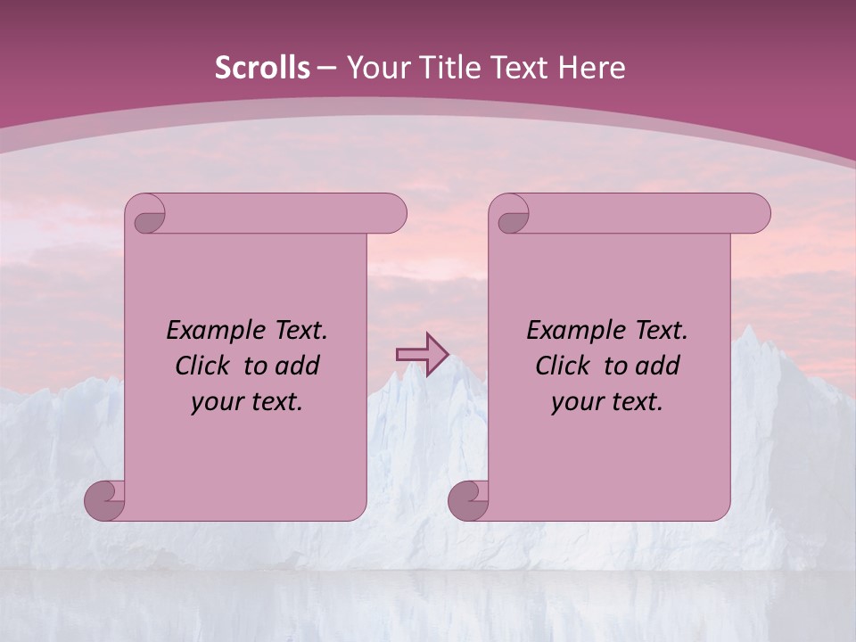 A Large Iceberg In The Middle Of A Body Of Water PowerPoint Template