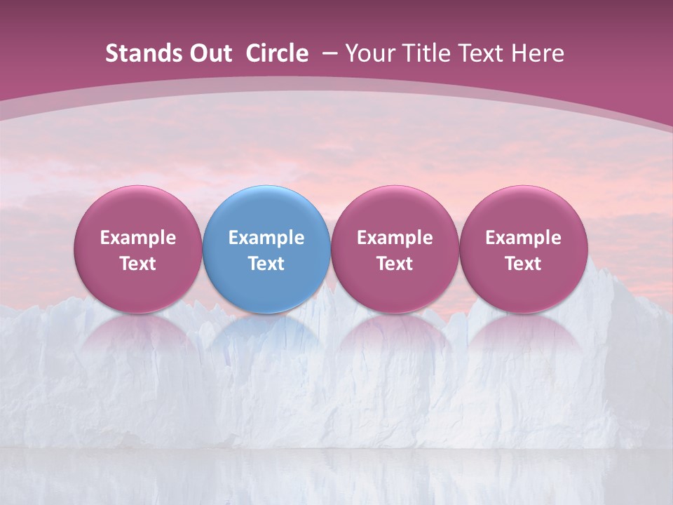 A Large Iceberg In The Middle Of A Body Of Water PowerPoint Template