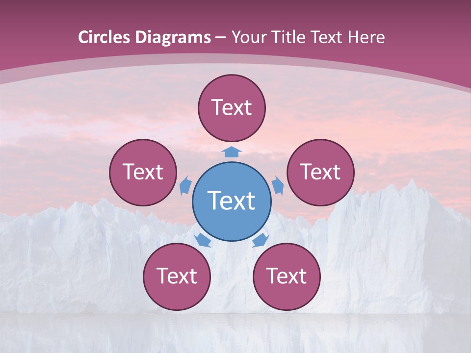 A Large Iceberg In The Middle Of A Body Of Water PowerPoint Template