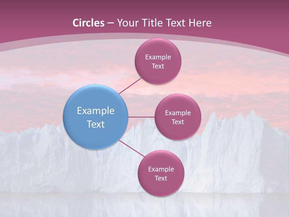 A Large Iceberg In The Middle Of A Body Of Water PowerPoint Template