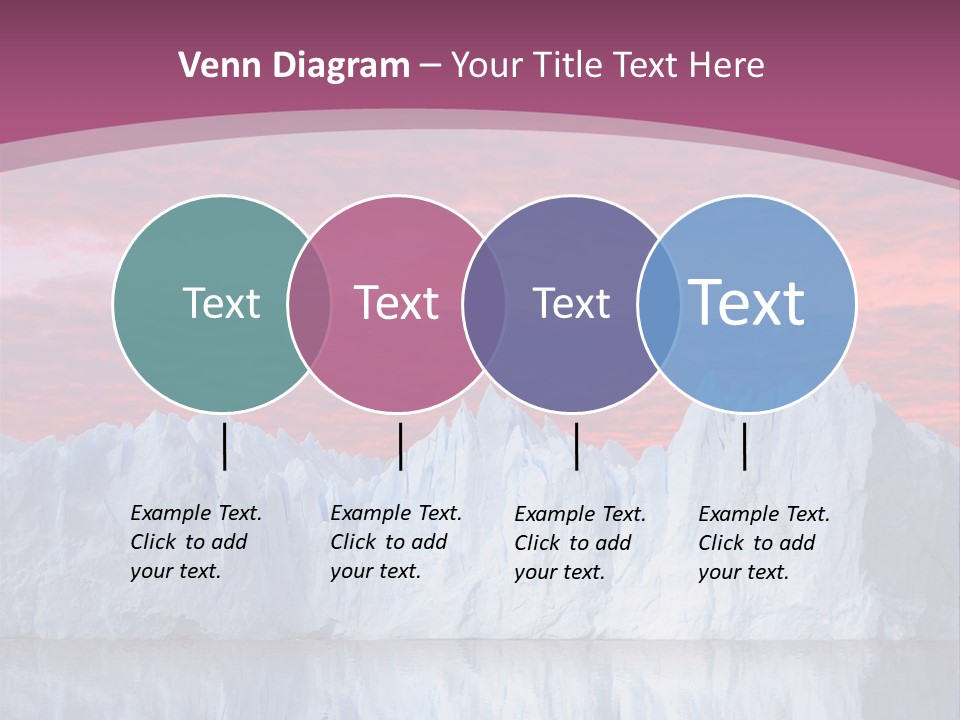 A Large Iceberg In The Middle Of A Body Of Water PowerPoint Template