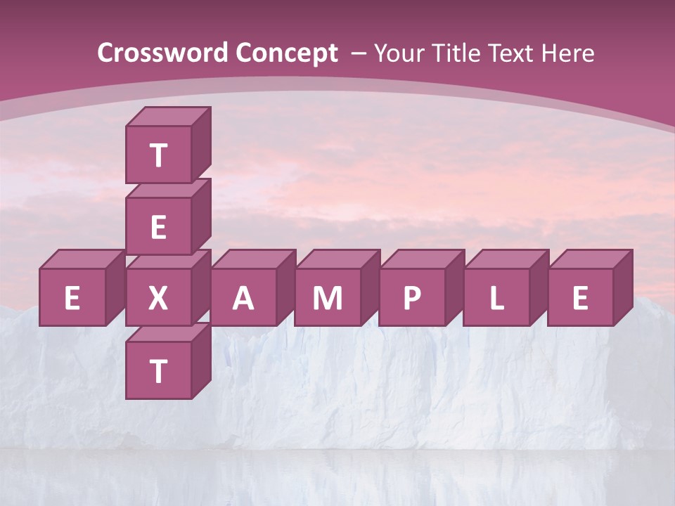 A Large Iceberg In The Middle Of A Body Of Water PowerPoint Template