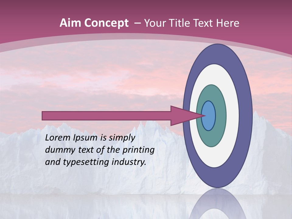 A Large Iceberg In The Middle Of A Body Of Water PowerPoint Template