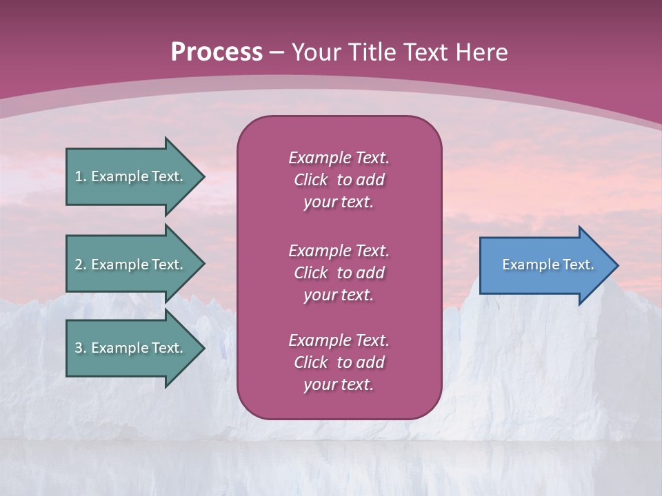 A Large Iceberg In The Middle Of A Body Of Water PowerPoint Template