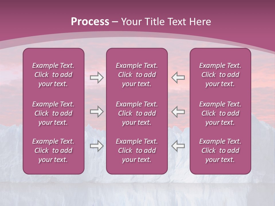 A Large Iceberg In The Middle Of A Body Of Water PowerPoint Template