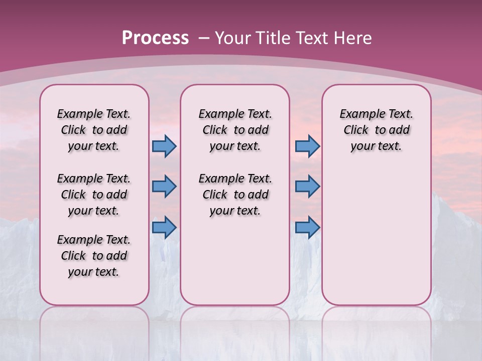 A Large Iceberg In The Middle Of A Body Of Water PowerPoint Template