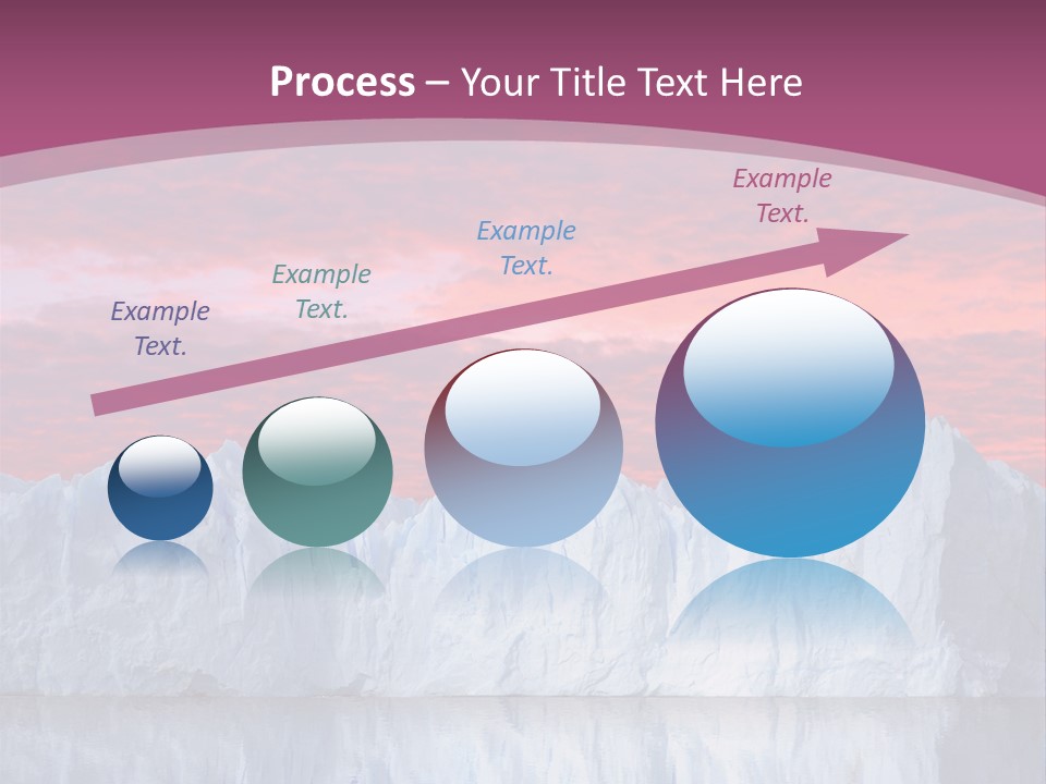 A Large Iceberg In The Middle Of A Body Of Water PowerPoint Template