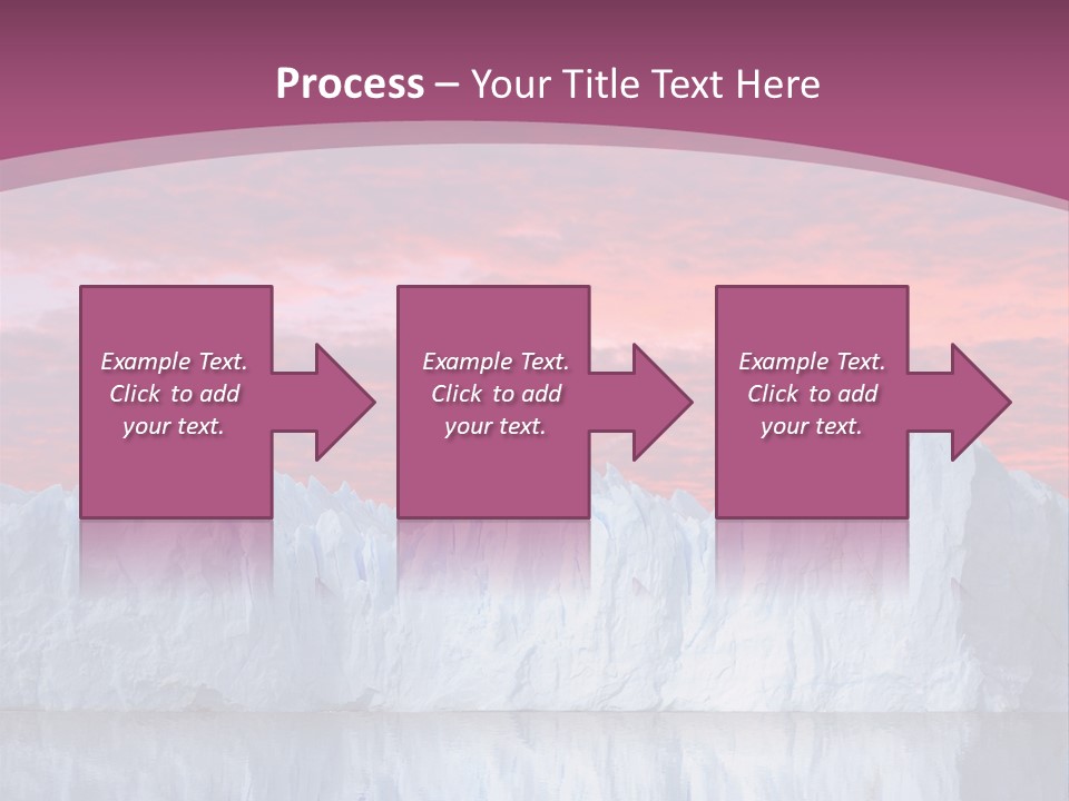 A Large Iceberg In The Middle Of A Body Of Water PowerPoint Template