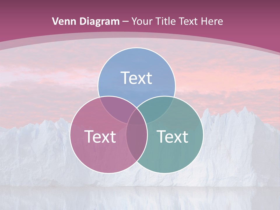 A Large Iceberg In The Middle Of A Body Of Water PowerPoint Template