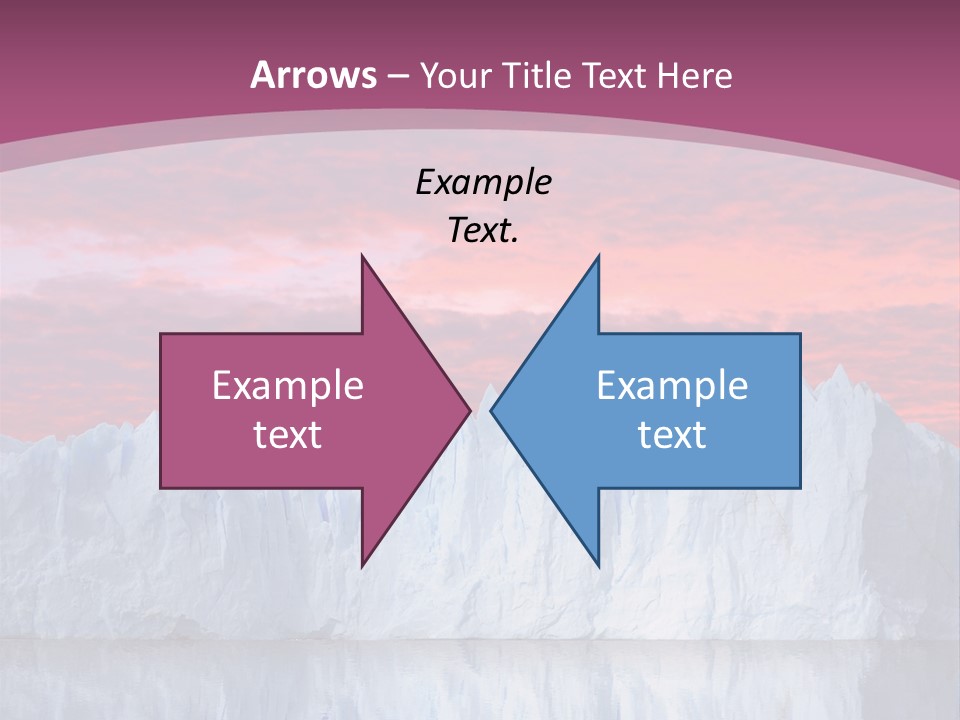 A Large Iceberg In The Middle Of A Body Of Water PowerPoint Template