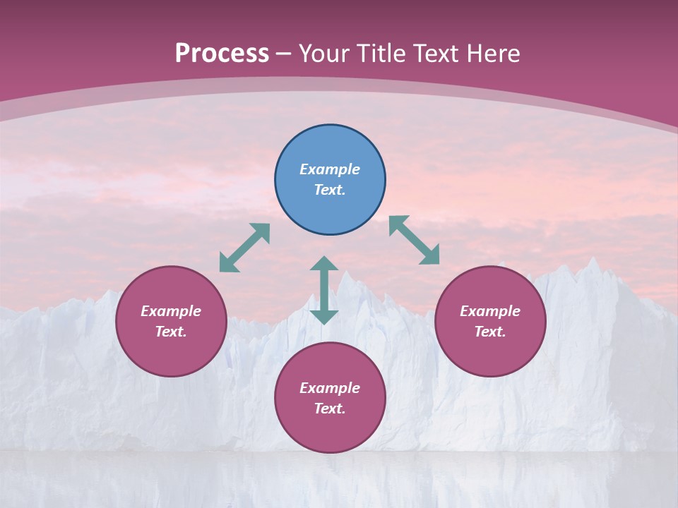 A Large Iceberg In The Middle Of A Body Of Water PowerPoint Template