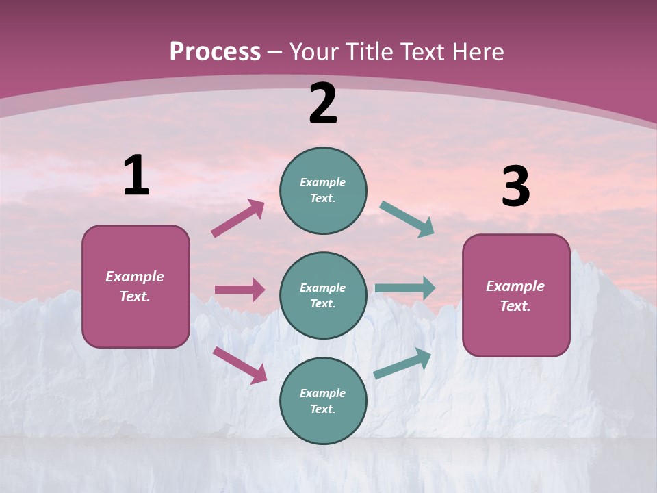 A Large Iceberg In The Middle Of A Body Of Water PowerPoint Template