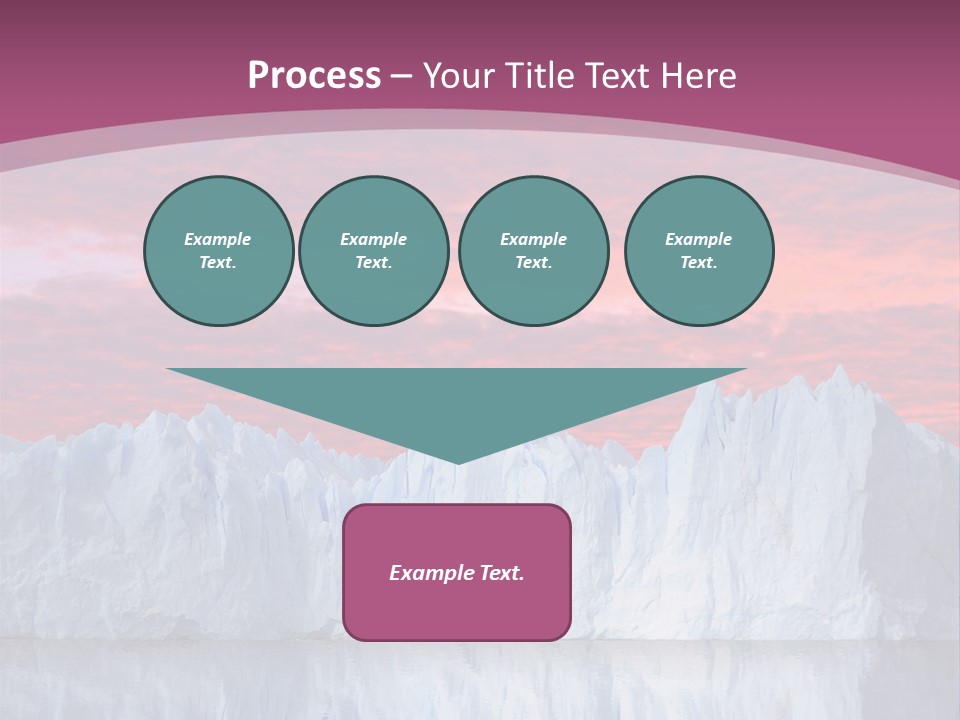 A Large Iceberg In The Middle Of A Body Of Water PowerPoint Template