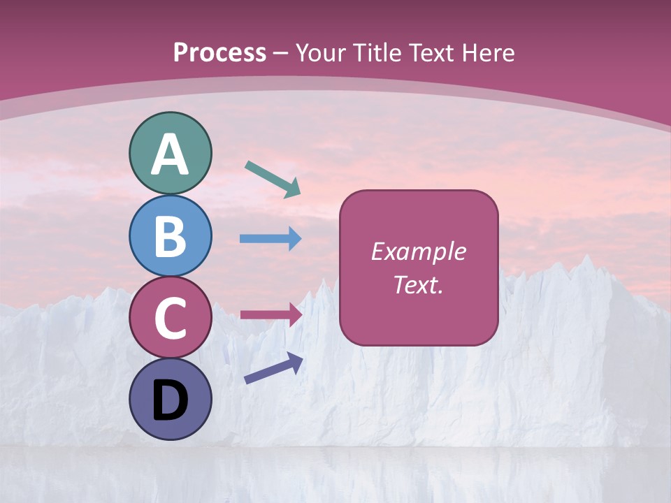 A Large Iceberg In The Middle Of A Body Of Water PowerPoint Template