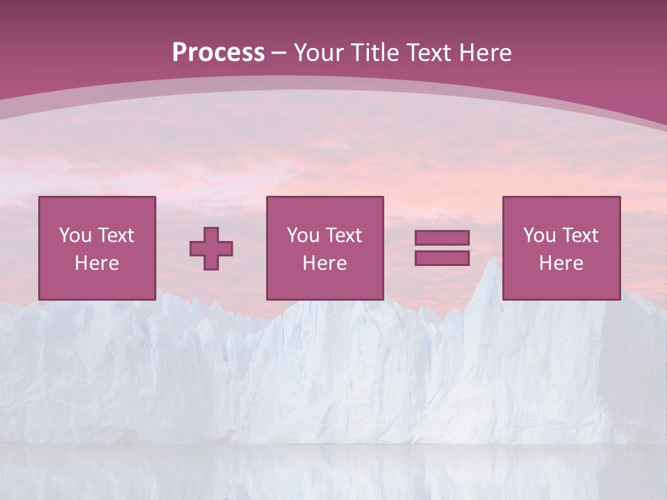 A Large Iceberg In The Middle Of A Body Of Water PowerPoint Template