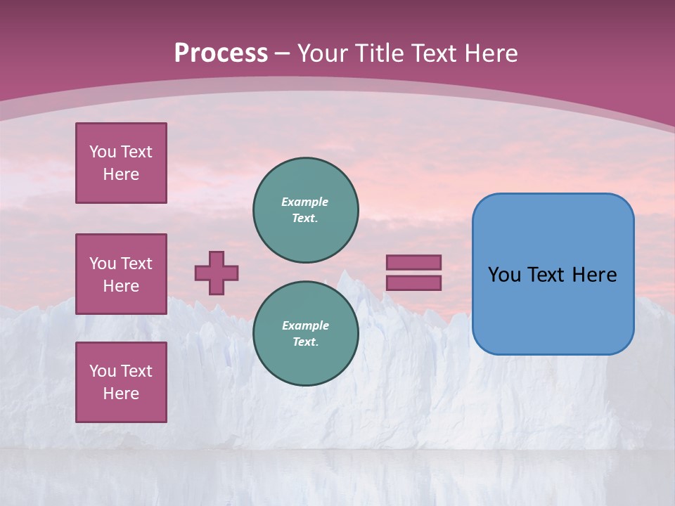 A Large Iceberg In The Middle Of A Body Of Water PowerPoint Template