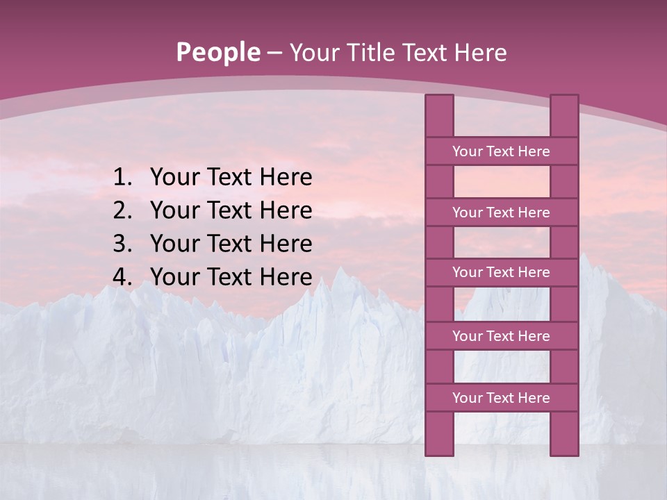 A Large Iceberg In The Middle Of A Body Of Water PowerPoint Template