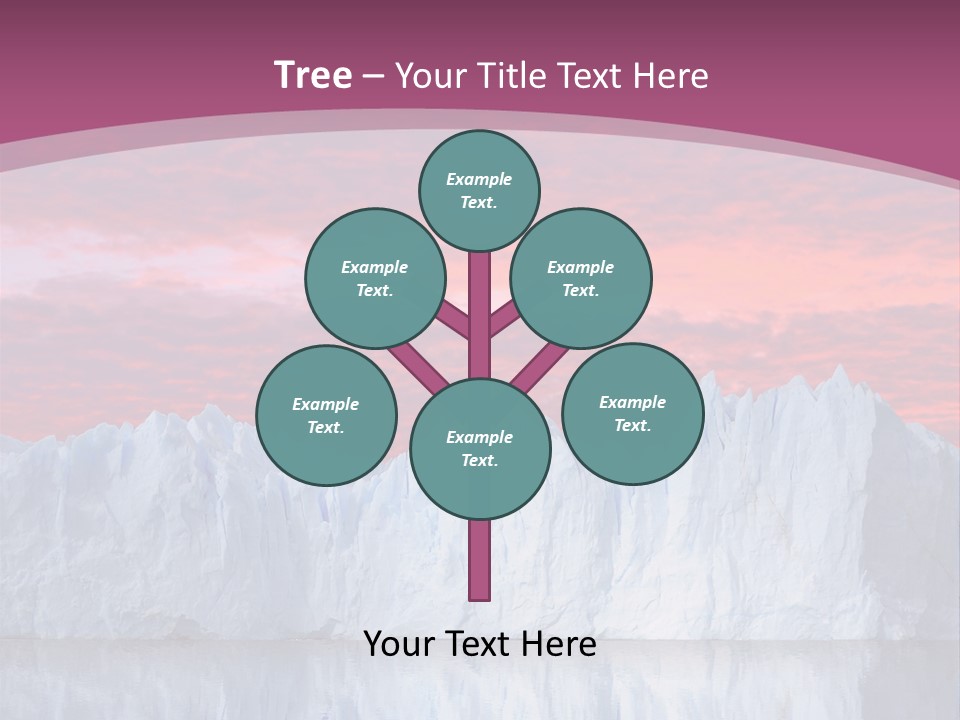 A Large Iceberg In The Middle Of A Body Of Water PowerPoint Template