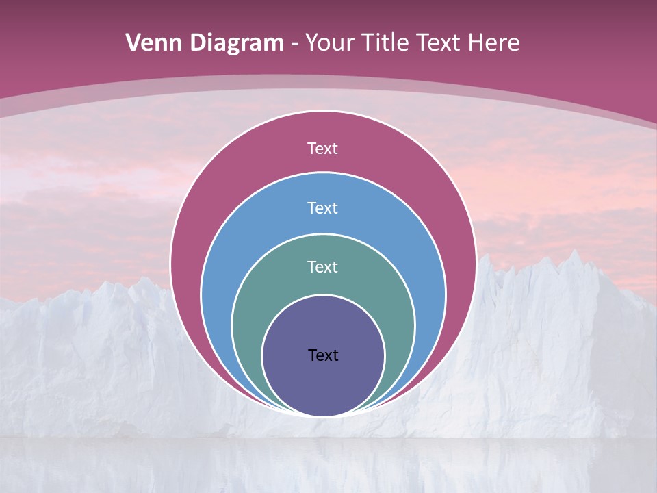 A Large Iceberg In The Middle Of A Body Of Water PowerPoint Template