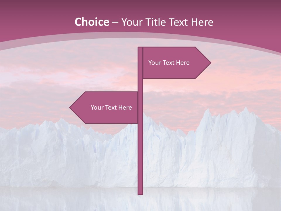 A Large Iceberg In The Middle Of A Body Of Water PowerPoint Template