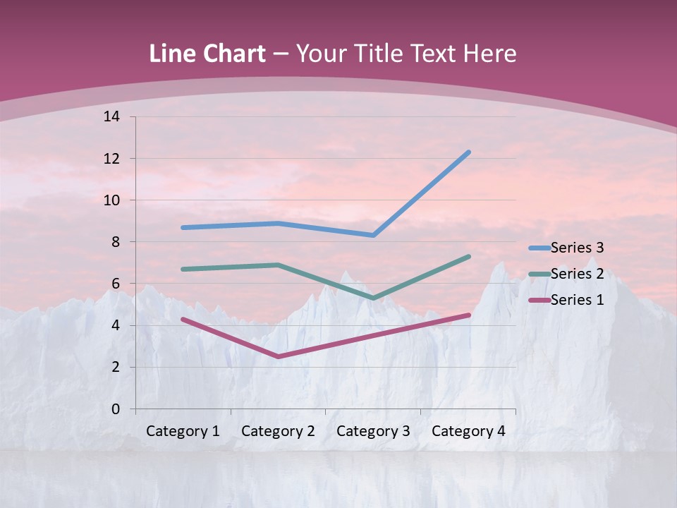 A Large Iceberg In The Middle Of A Body Of Water PowerPoint Template