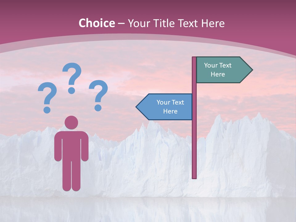 A Large Iceberg In The Middle Of A Body Of Water PowerPoint Template