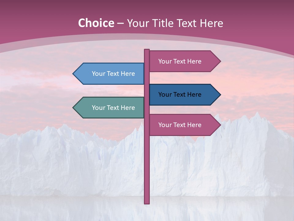 A Large Iceberg In The Middle Of A Body Of Water PowerPoint Template